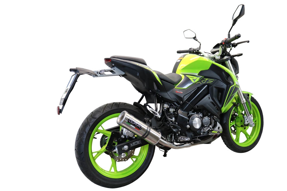 GPR exhaust compatible with  Keeway Rkf 125 2021-2023, M3 Inox , Homologated legal full system exhaust, including removable db killer and catalyst 