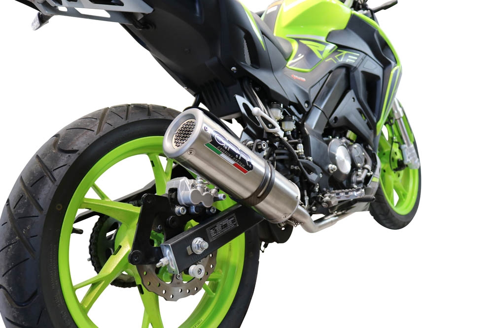 GPR exhaust compatible with  Keeway Rkf 125 2021-2023, M3 Inox , Homologated legal full system exhaust, including removable db killer and catalyst 