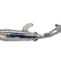 Scarico GPR compatibile con  Kawasaki KLX 140F 2021-2022, Deeptone Inox, Scarico completo racing, fornito con db killer estraibile e collettore, non legale per uso stradale