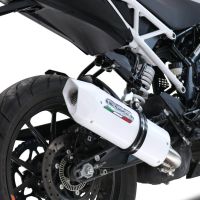 Scarico GPR compatibile con  Ktm Duke 250 2021-2023, Albus Evo4, Scarico omologato, silenziatore con db killer estraibile e raccordo specifico