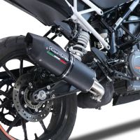 Scarico GPR compatibile con  Ktm Duke 125 2021-2023, Furore Evo4 Nero, Scarico omologato, silenziatore con db killer estraibile e raccordo specifico