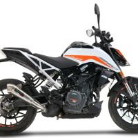 GPR exhaust compatible with  Ktm Rc 390 2022-2024, Powercone Evo, Homologated legal slip-on exhaust including removable db killer and link pipe 
