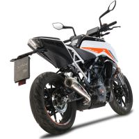 GPR exhaust compatible with  Ktm Rc 390 2022-2024, Powercone Evo, Homologated legal slip-on exhaust including removable db killer and link pipe 
