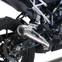 GPR exhaust compatible with  Ktm Rc 390 2022-2024, Powercone Evo, Homologated legal slip-on exhaust including removable db killer and link pipe 