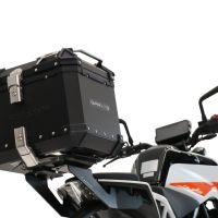Top case GPR TECH compatible with  GPR TECH Top case in aluminum, black color including, roof rack and specific plate Top case in aluminum, black color including, roof rack and specific plate Capacity 26 LT.