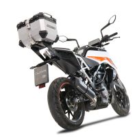 Top case GPR TECH compatible with  GPR TECH Top case in aluminum, silver color, including roof rack and specific plate Top case in aluminum, silver color, including roof rack and specific plate Capacity 26 LT.