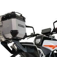 Top case GPR TECH compatible with  GPR TECH Top case in aluminum, silver color, including roof rack and specific plate Top case in aluminum, silver color, including roof rack and specific plate Capacity 35 LT.