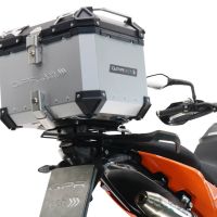 Top case GPR TECH compatible with  GPR TECH Top case in aluminum, silver color with specific plate included Top case in aluminum, silver color with specific plate included Capacity 55 LT.