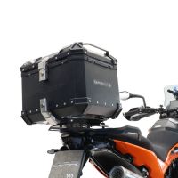 Top case GPR TECH compatible with  GPR TECH Top case in aluminum, black silver color with specific plate included Top case in aluminum, black silver color with specific plate included Capacity 35 LT.