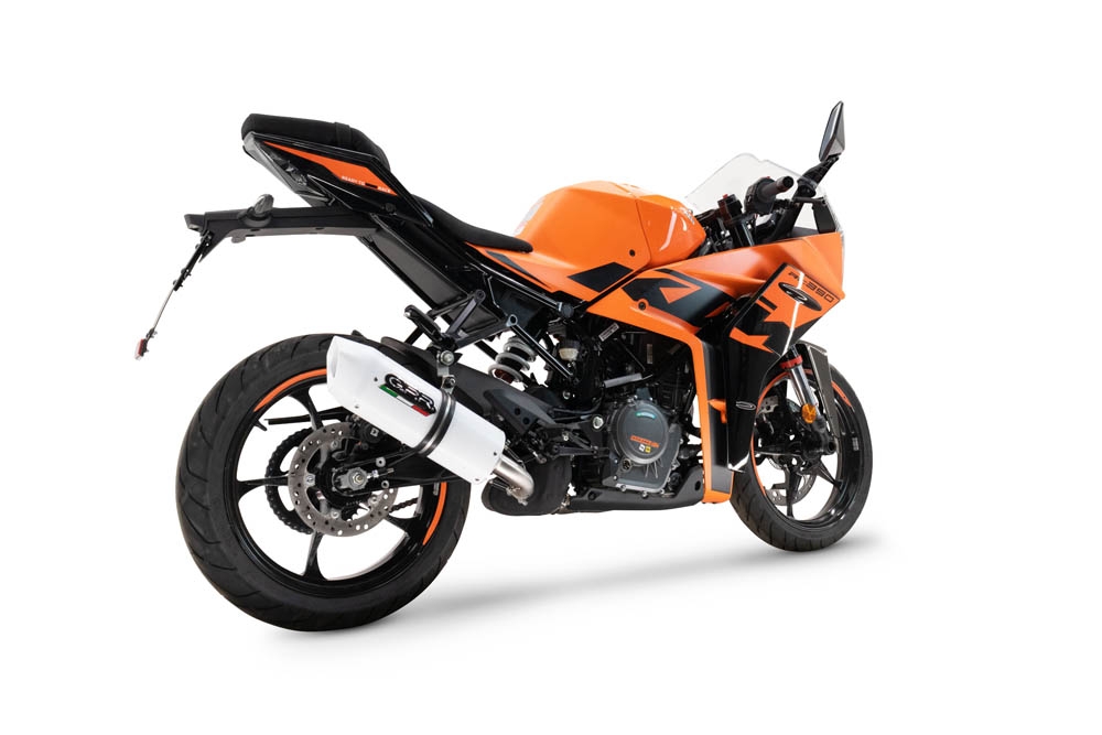 Scarico GPR compatibile con  Ktm Rc 390 2022-2024, Albus Evo4, Scarico omologato, silenziatore con db killer estraibile e raccordo specifico
