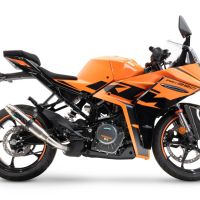 Scarico GPR compatibile con  Ktm Rc 390 2022-2024, Deeptone Inox, Scarico omologato, silenziatore con db killer estraibile e raccordo specifico