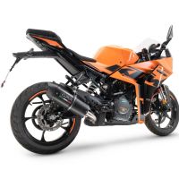 Scarico GPR compatibile con  Ktm Rc 390 2022-2024, Furore Evo4 Nero, Scarico omologato, silenziatore con db killer estraibile e raccordo specifico