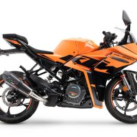 Scarico GPR compatibile con  Ktm Rc 390 2022-2024, New Grand Prix Evo Titanium, Scarico omologato, silenziatore con db killer estraibile e raccordo specifico