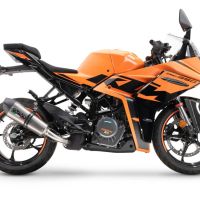 Scarico GPR compatibile con  Ktm Rc 390 2022-2024, M3 Inox , Scarico omologato, silenziatore con db killer estraibile e raccordo specifico
