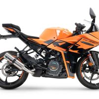 Scarico GPR compatibile con  Ktm Rc 390 2022-2024, M3 Inox , Terminale di scarico racing, con raccordo, senza omologazione