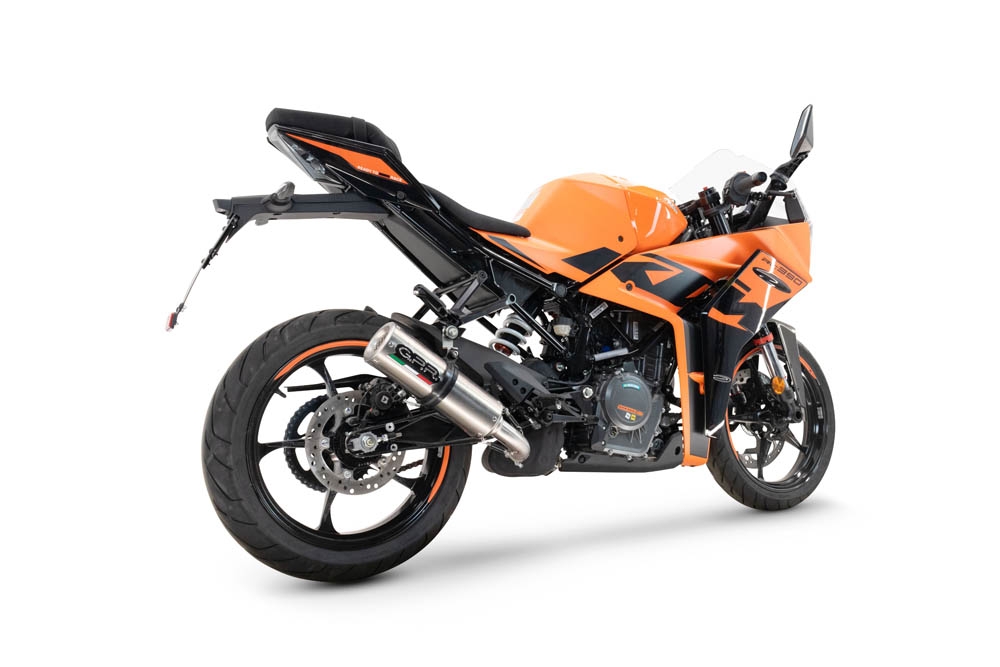 Scarico GPR compatibile con  Ktm Rc 390 2022-2024, M3 Inox , Terminale di scarico racing, con raccordo, senza omologazione