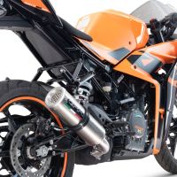 Scarico GPR compatibile con  Ktm Rc 390 2022-2024, M3 Inox , Terminale di scarico racing, con raccordo, senza omologazione