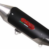 Scarico GPR compatibile con  Quadro Qv 3 2018-2020, Power Bomb, Terminale di scarico omologato,fornito con db killer estraibile,catalizzatore e collettore