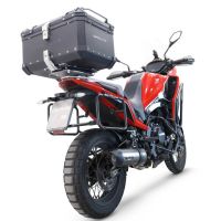 GPR TECH compatible with  GPR TECH TOP CASE ALPI-TECH 55 LT BLACK Bauletto top case in alluminio, colore nero con piastra specifica