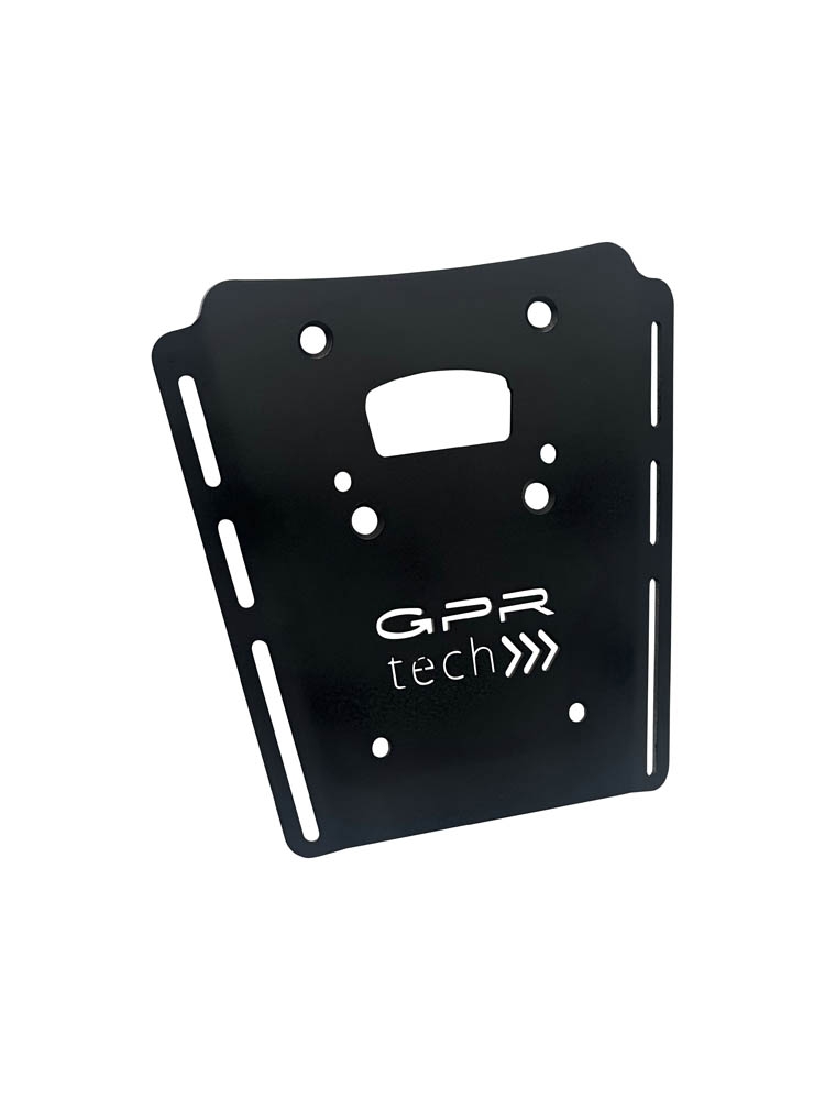 GPR TECH compatible with  GPR TECH Specific fitting plate Top Case ALPITECH 35>55 LT Specific fitting plate Top Case ALPITECH 35>55 LT compatible with original luggage rack,stainless steel made with 4 anchor points