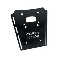 GPR TECH compatible with  GPR TECH Specific fitting plate Top Case ALPITECH 35>55 LT Specific fitting plate Top Case ALPITECH 35>55 LT compatible with original luggage rack,stainless steel made with 4 anchor points