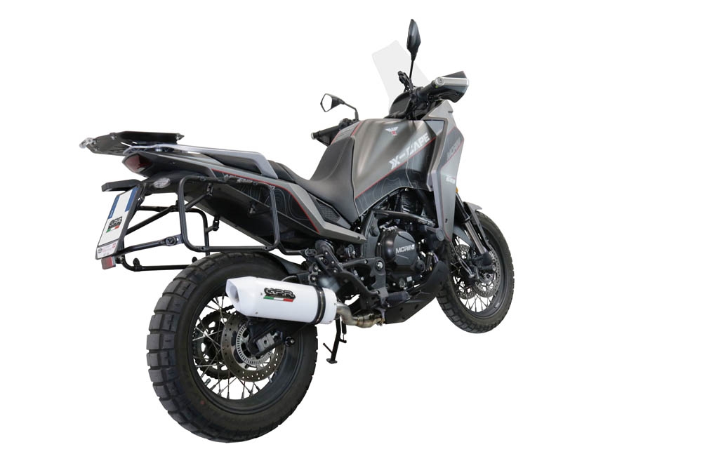 Scarico GPR compatibile con  Moto Morini X-CAPE 650 2021-2024, Albus Evo4, Scarico semi-completo omologato,fornito con db killer estraibile,catalizzatore e collettore