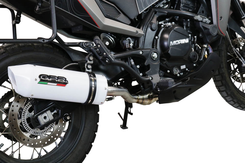 Scarico GPR compatibile con  Moto Morini X-CAPE 650 2021-2024, Albus Evo4, Scarico semi-completo omologato,fornito con db killer estraibile,catalizzatore e collettore