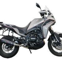 Scarico GPR compatibile con  Moto Morini X-CAPE 650 2021-2024, Furore Evo4 Nero, Scarico semi-completo omologato,fornito con db killer estraibile,catalizzatore e collettore