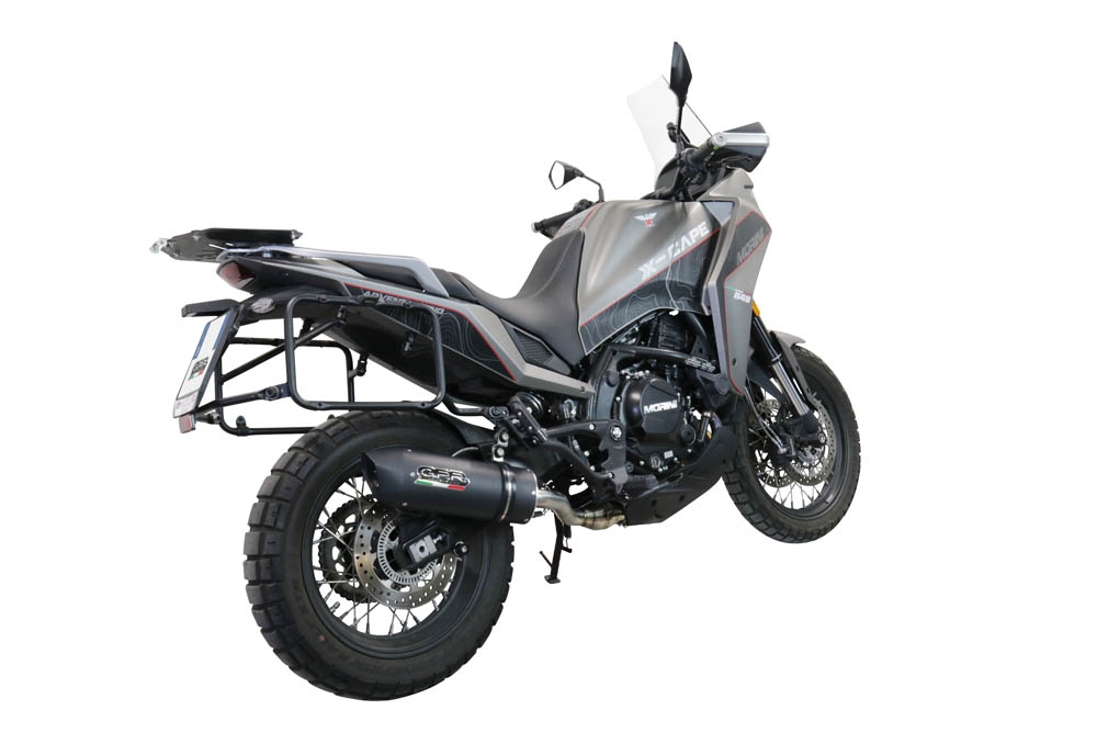Scarico GPR compatibile con  Moto Morini X-CAPE 650 2021-2024, Furore Evo4 Nero, Scarico semi-completo omologato,fornito con db killer estraibile,catalizzatore e collettore