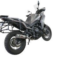 GPR exhaust compatible with  Moto Morini X-CAPE 650 2021-2024, M3 Inox , Homologated legal Mid-full system exhaust, including removable db killer and catalyst  