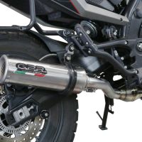 GPR exhaust compatible with  Moto Morini X-CAPE 650 2021-2024, M3 Inox , Homologated legal Mid-full system exhaust, including removable db killer and catalyst  