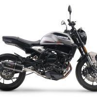 GPR exhaust compatible with  Moto Morini Seiemmezzo Scr 2022-2024, Furore Evo4 Nero, Homologated legal Mid-full system exhaust, including removable db killer and catalyst  