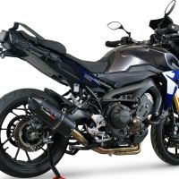 GPR exhaust compatible with  Yamaha Mt-09 2021-2023, Furore Evo4 Nero, Homologated legal full system exhaust, including removable db killer and catalyst 
