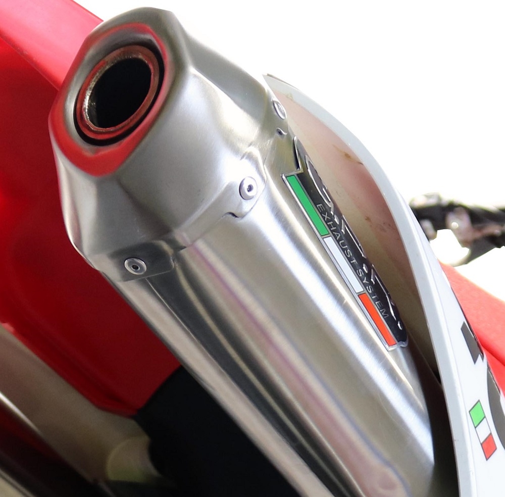 Scarico GPR compatibile con  Kawasaki KLX 140F 2021-2022, Pentacross Inox, Scarico completo racing, fornito con db killer estraibile e collettore, non legale per uso stradale