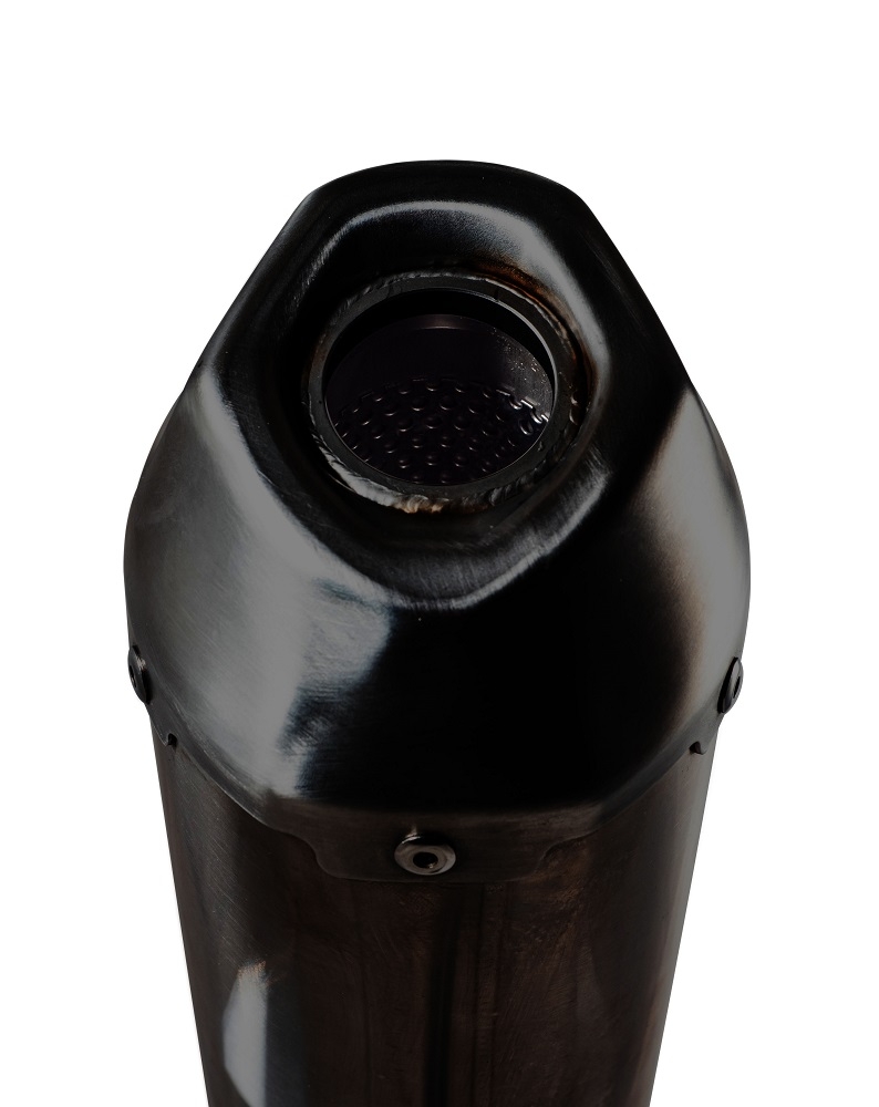 GPR escape compatível com  Zontes M 125 2022-2024, Pentaroad Black, Sistema homologado com catalisador linha completa, silencioso mais coletor 