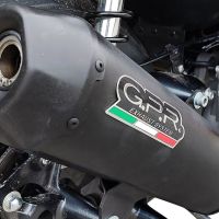 Scarico GPR compatibile con  Bmw C 400 X -GT 2021-2024, Pentaroad Black, Terminale di scarico omologato,fornito con db killer estraibile,catalizzatore e collettore