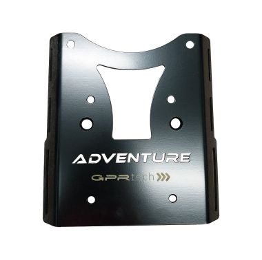 GPR TECH compatible with  GPR TECH SPECIFIC TITANIUM PLATE TOP CASE-ALPITECH 35/55 LT SPECIFIC TITANIUM PLATE TOP CASE-ALPITECH 35/55 LT compatible with original luggage rack,titanium made with 4 anchor points