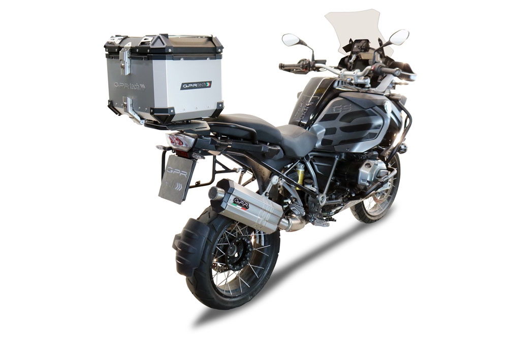 Top case GPR TECH compatible with  GPR TECH Top case in aluminum, silver color with specific plate included Top case in aluminum, silver color with specific plate included Capacity 35 LT.