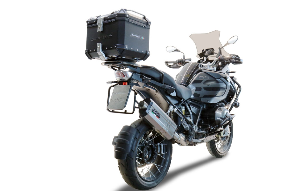 Top case GPR TECH compatible with  GPR TECH Top case in aluminum, black silver color with specific plate included Top case in aluminum, black silver color with specific plate included Capacity 35 LT.