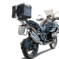 Top case GPR TECH compatible with  GPR TECH Top case in aluminum, black silver color with specific plate included Top case in aluminum, black silver color with specific plate included Capacity 35 LT.