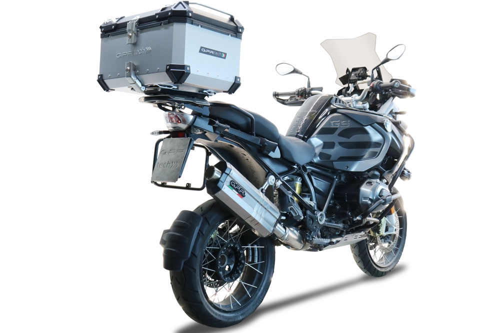 Top case GPR TECH compatible with  GPR TECH Top case in aluminum, silver color with specific plate included Top case in aluminum, silver color with specific plate included Capacity 55 LT.