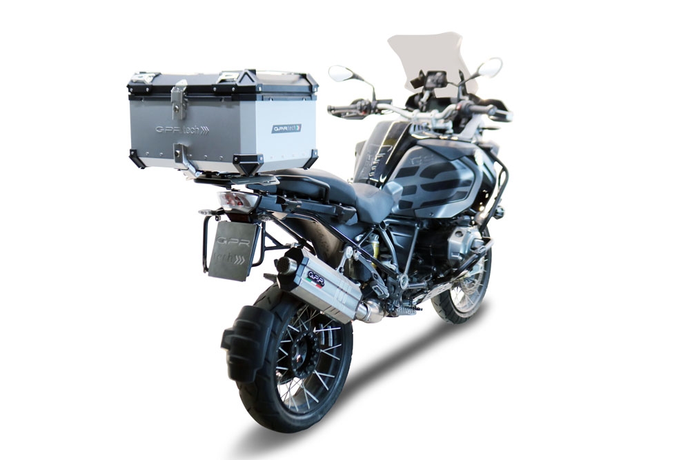 Top case GPR TECH compatible with  GPR TECH Top case in aluminum, silver color with specific plate included Top case in aluminum, silver color with specific plate included Capacity 55 LT.