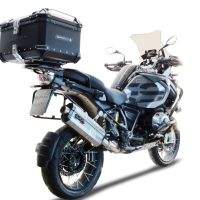Top case GPR TECH compatible with  GPR TECH Top case in aluminum, black silver color with specific plate included Top case in aluminum, black silver color with specific plate included Capacity 55 LT.