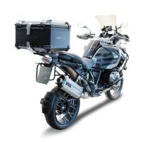 Top case GPR TECH compatible with  GPR TECH Top case in aluminum, black silver color with specific plate included Top case in aluminum, black silver color with specific plate included Capacity 55 LT.