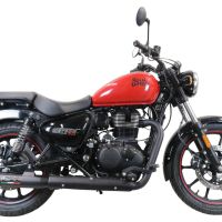 Scarico GPR compatibile con  Royal Enfield Classic 350 2021-2023, Deeptone Nero, Terminale di scarico omologato, fornito con db killer estraibile, catalizzatore e raccordo specifico