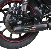 Scarico GPR compatibile con  Royal Enfield Classic 350 2021-2023, Deeptone Nero, Terminale di scarico omologato, fornito con db killer estraibile, catalizzatore e raccordo specifico
