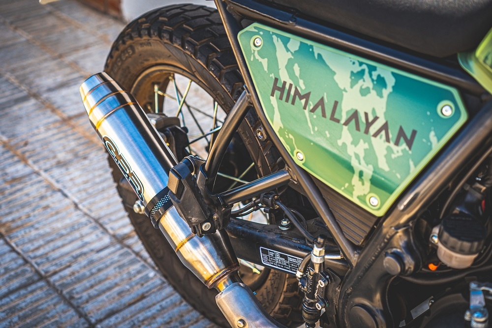 Scarico GPR compatibile con  Royal Enfield Himalayan 410 2021-2024, Deeptone Inox, Terminale di scarico racing, con raccordo, senza omologazione