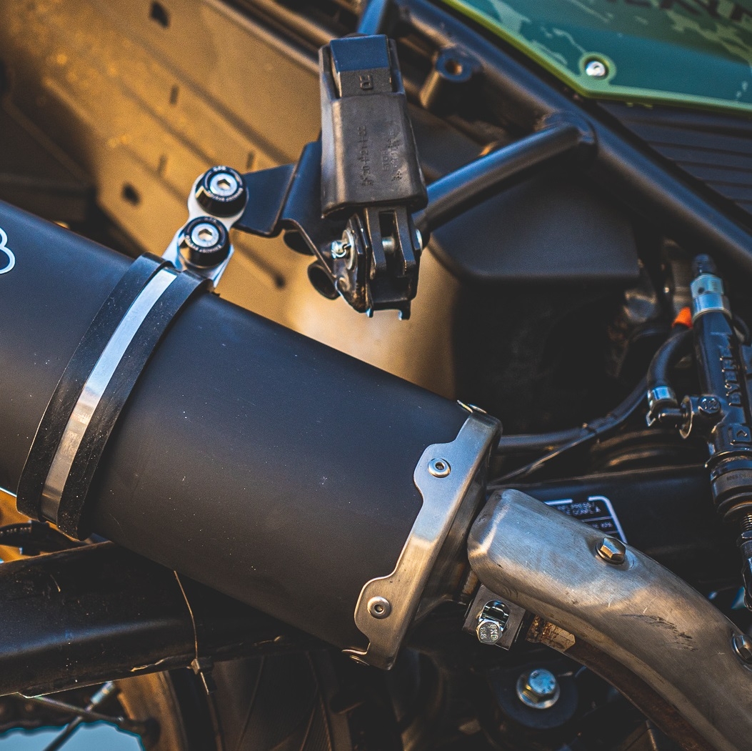 Scarico GPR compatibile con  Royal Enfield Himalayan 410 DIAM 42.5 2017-2020, Furore Evo4 Nero, Terminale di scarico omologato,fornito con db killer estraibile,catalizzatore e collettore