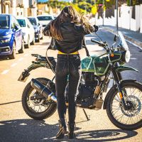 Scarico GPR compatibile con  Royal Enfield Himalayan 410 2021-2024, Furore Nero, Terminale di scarico racing, con raccordo, senza omologazione