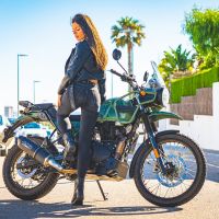Scarico GPR compatibile con  Royal Enfield Himalayan 410 2021-2024, Furore Nero, Terminale di scarico racing, con raccordo, senza omologazione